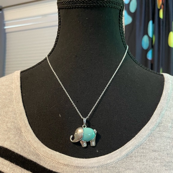 Jewelry - Charming Turquoise Elephant Necklace